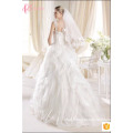 China Custom Made Bridal Luxury Wedding Dress Beach Lace Applique